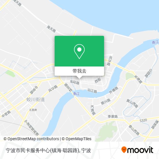 宁波市民卡服务中心(镇海·聪园路)地图