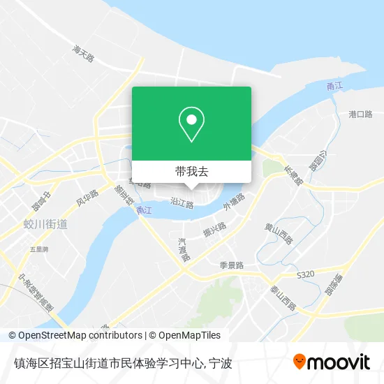 镇海区招宝山街道市民体验学习中心地图