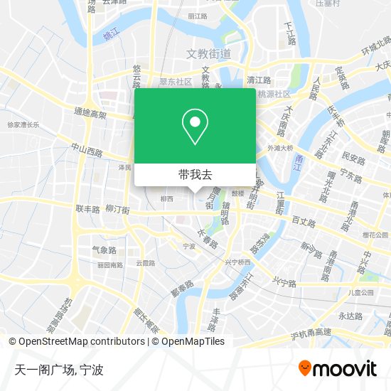 天一阁广场地图