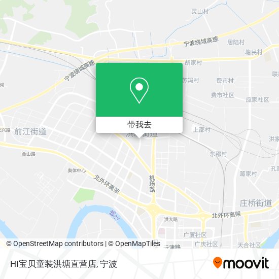 HI宝贝童装洪塘直营店地图