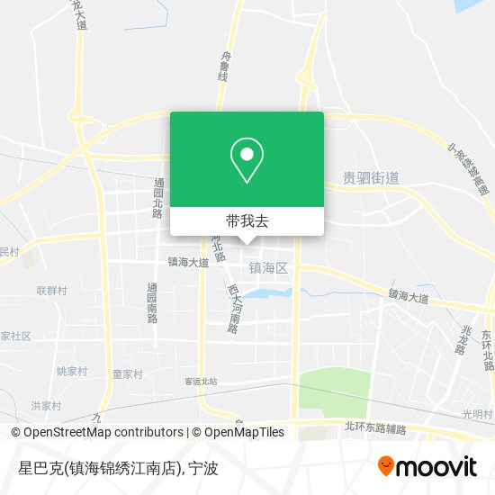 星巴克(镇海锦绣江南店)地图