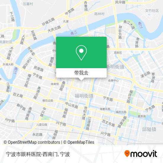 宁波市眼科医院-西南门地图