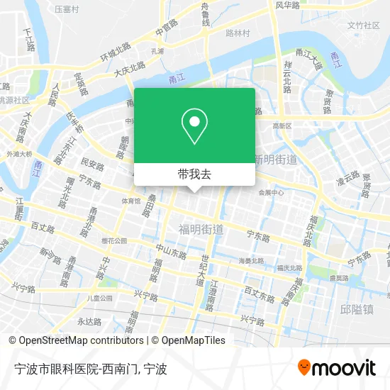 宁波市眼科医院-西南门地图