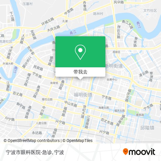 宁波市眼科医院-急诊地图