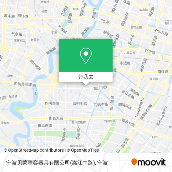 宁波贝蒙理容器具有限公司(嵩江中路)地图