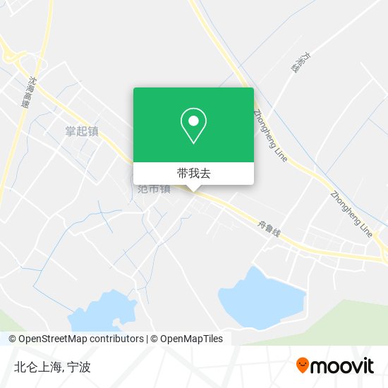 北仑上海地图