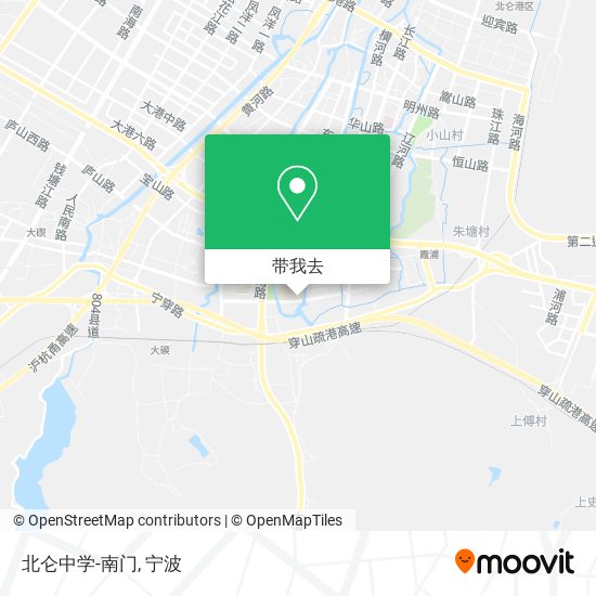 北仑中学-南门地图