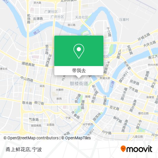 甬上鲜花店地图