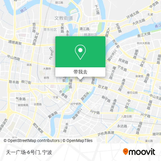 天一广场-6号门地图