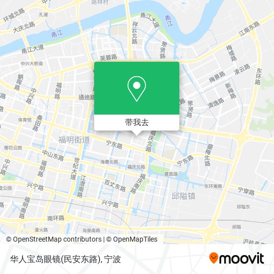 华人宝岛眼镜(民安东路)地图