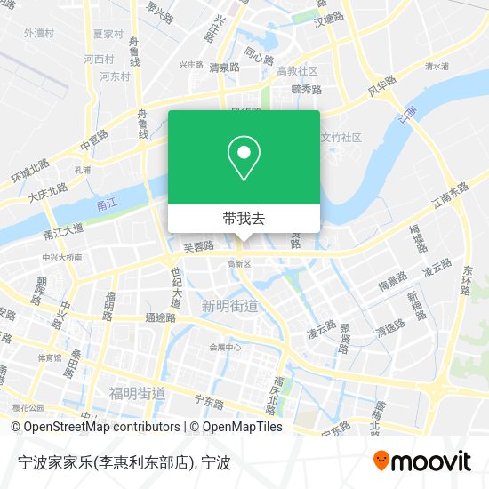 宁波家家乐(李惠利东部店)地图