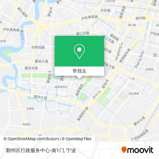 鄞州区行政服务中心-南1门地图