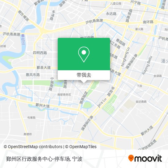 鄞州区行政服务中心-停车场地图