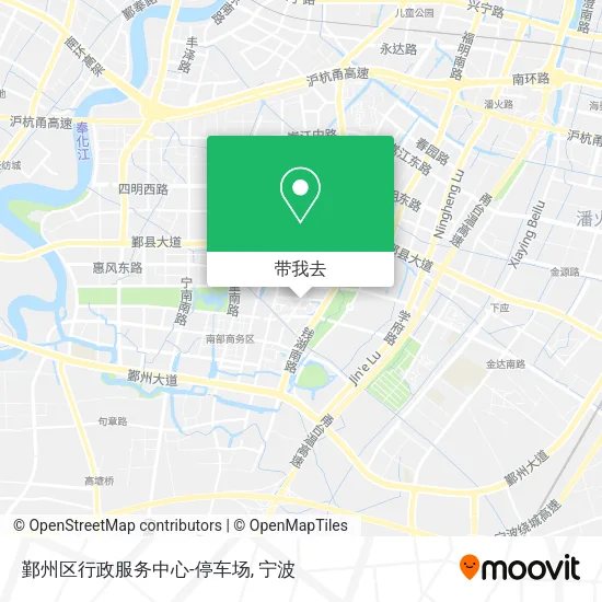 鄞州区行政服务中心-停车场地图