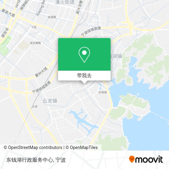东钱湖行政服务中心地图