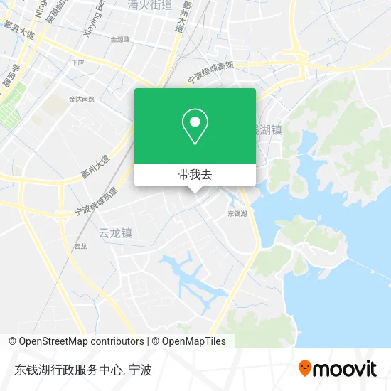 东钱湖行政服务中心地图