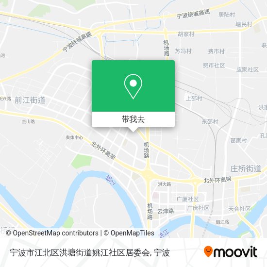 宁波市江北区洪塘街道姚江社区居委会地图