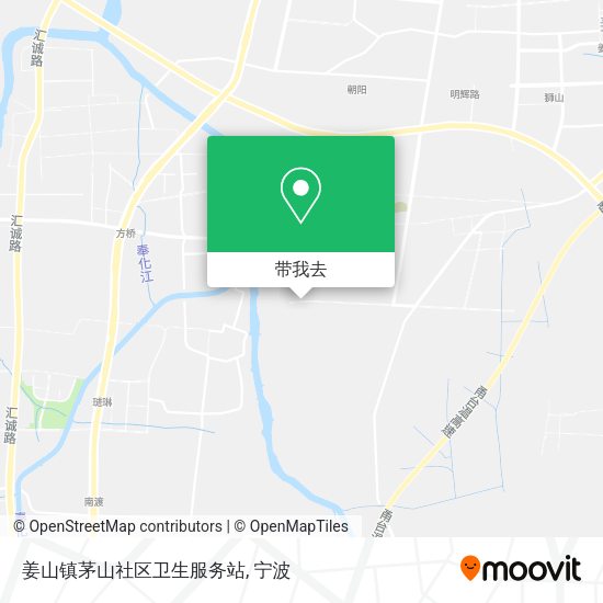 姜山镇茅山社区卫生服务站地图