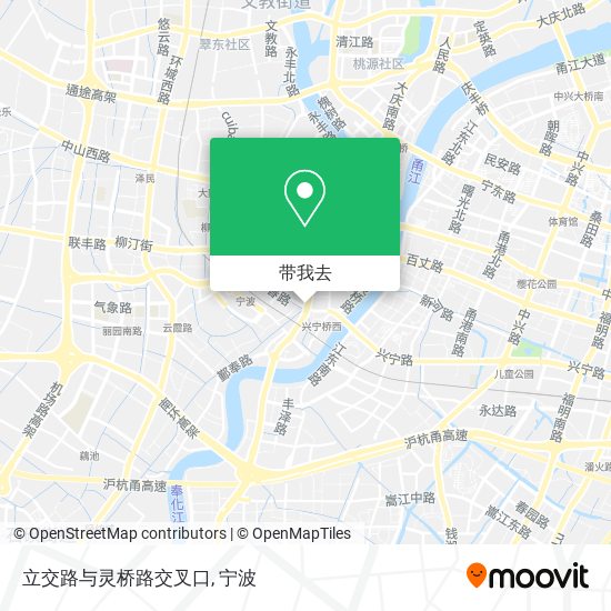 立交路与灵桥路交叉口地图