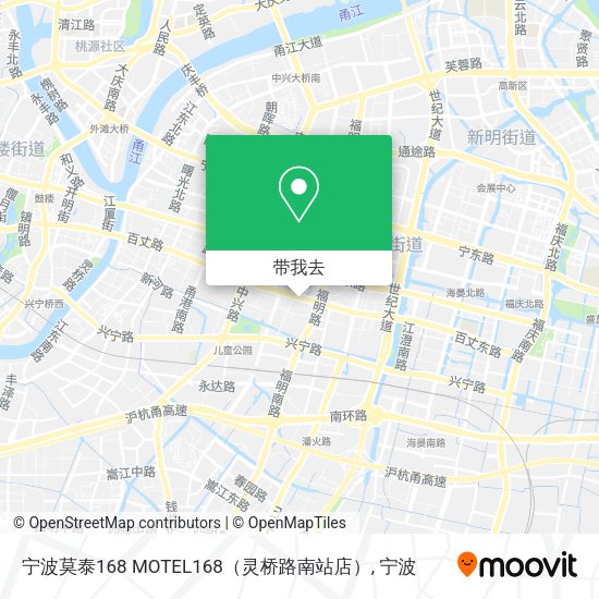 宁波莫泰168 MOTEL168（灵桥路南站店）地图