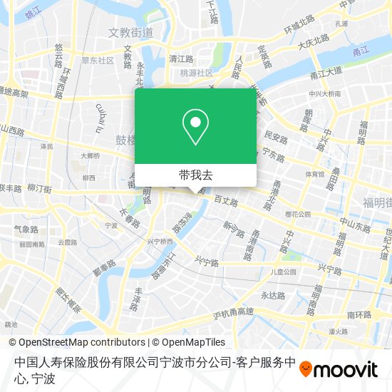 中国人寿保险股份有限公司宁波市分公司-客户服务中心地图