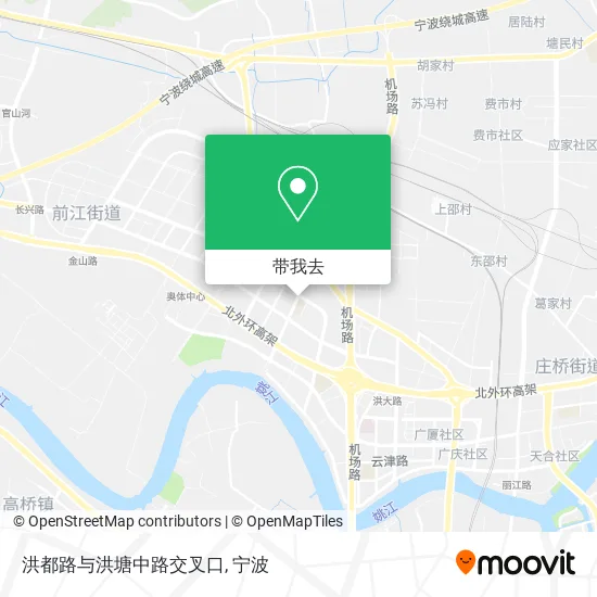 洪都路与洪塘中路交叉口地图