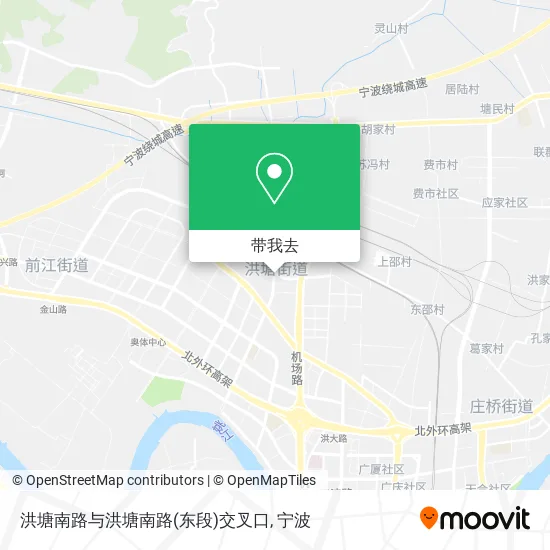 洪塘南路与洪塘南路(东段)交叉口地图