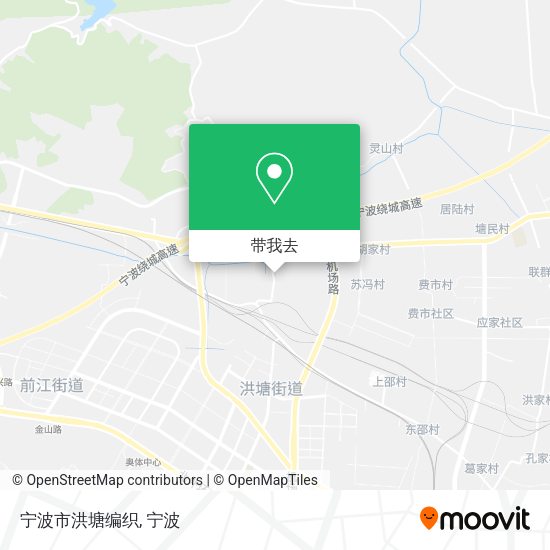 宁波市洪塘编织地图