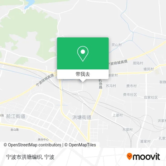宁波市洪塘编织地图