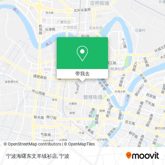 宁波海曙东文羊绒衫店地图