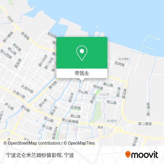 宁波北仑米兰婚纱摄影馆地图
