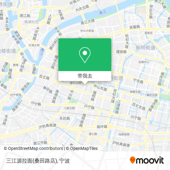 三江源拉面(桑田路店)地图