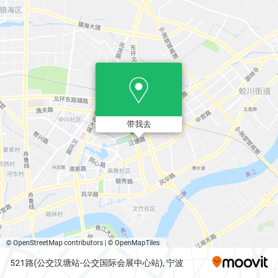 521路(公交汉塘站-公交国际会展中心站)地图