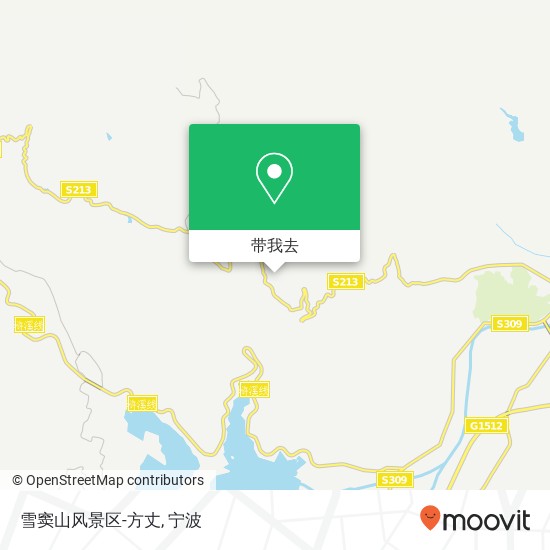 雪窦山风景区-方丈地图