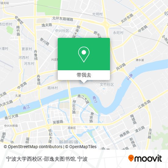 宁波大学西校区-邵逸夫图书馆地图