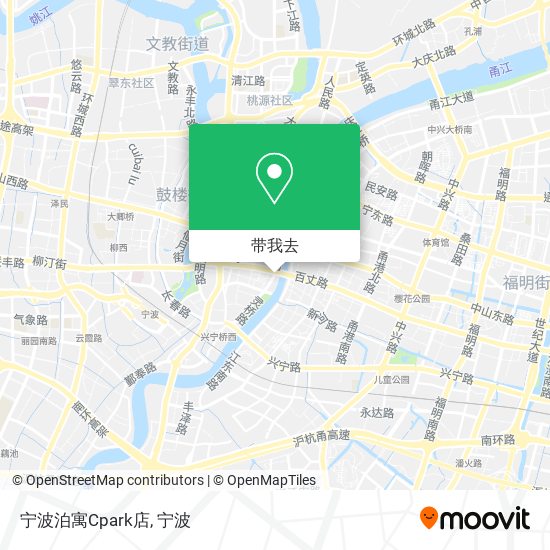宁波泊寓Cpark店地图