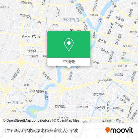 泊宁酒店(宁波南塘老街舟宿渡店)地图