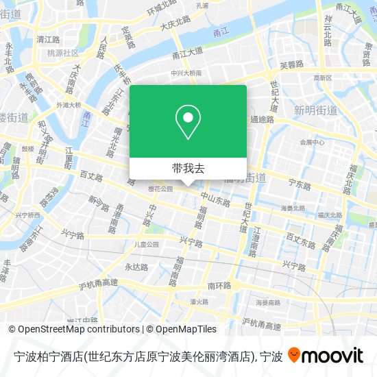 宁波柏宁酒店(世纪东方店原宁波美伦丽湾酒店)地图