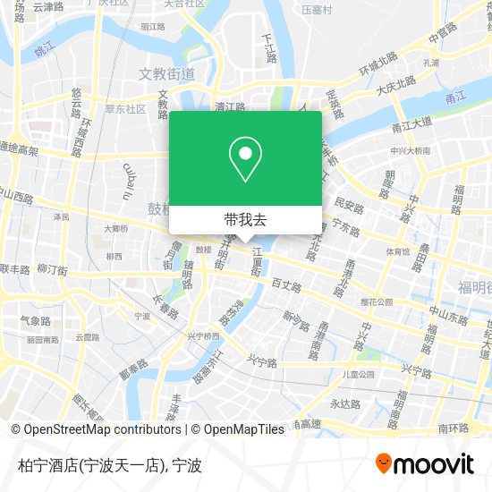 柏宁酒店(宁波天一店)地图