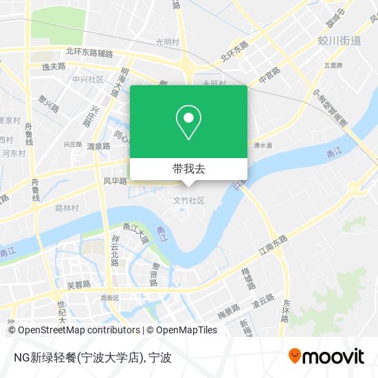 NG新绿轻餐(宁波大学店)地图