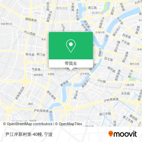 尹江岸新村第-40幢地图