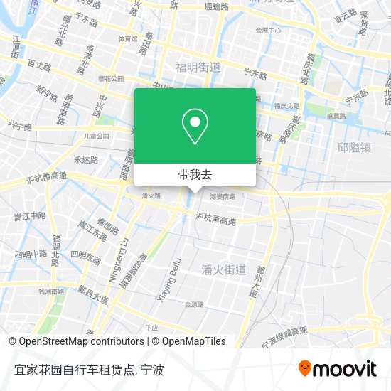 宜家花园自行车租赁点地图