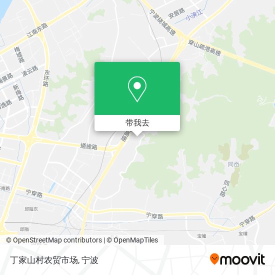 丁家山村农贸市场地图