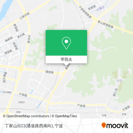 丁家山出口(通途路西南向)地图