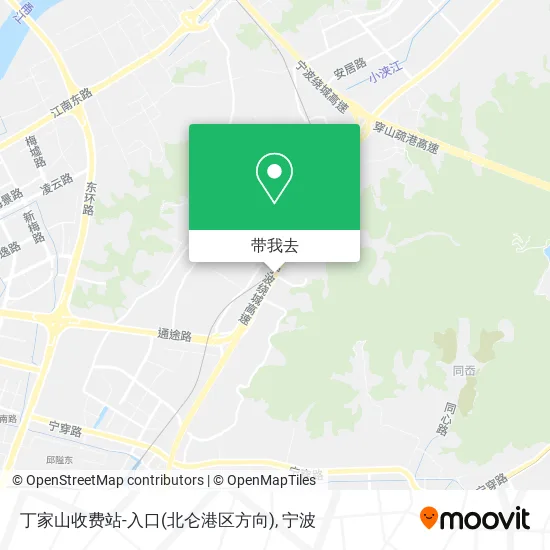 丁家山收费站-入口(北仑港区方向)地图