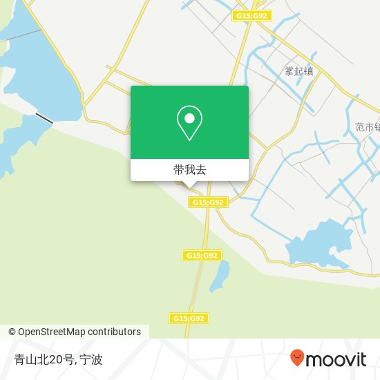 青山北20号地图