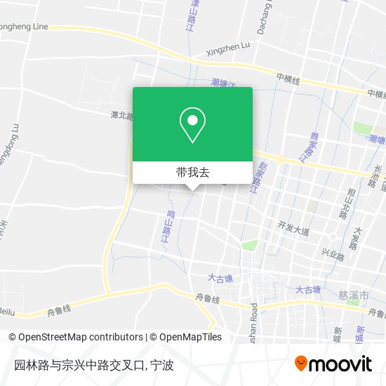 园林路与宗兴中路交叉口地图