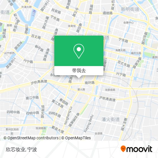 欣芯妆业地图