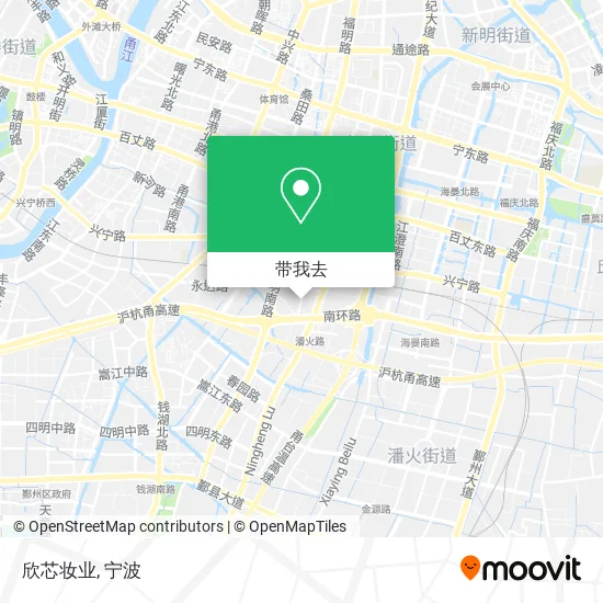 欣芯妆业地图