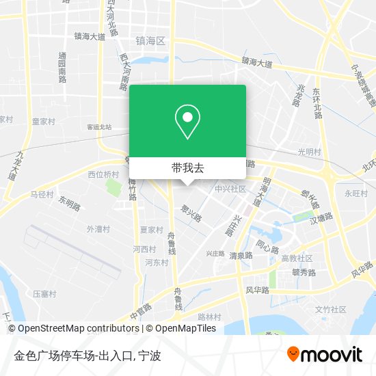 金色广场停车场-出入口地图